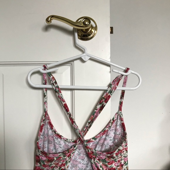 SOLD!! pacsun pink floral skater dress - Picture 5 of 7